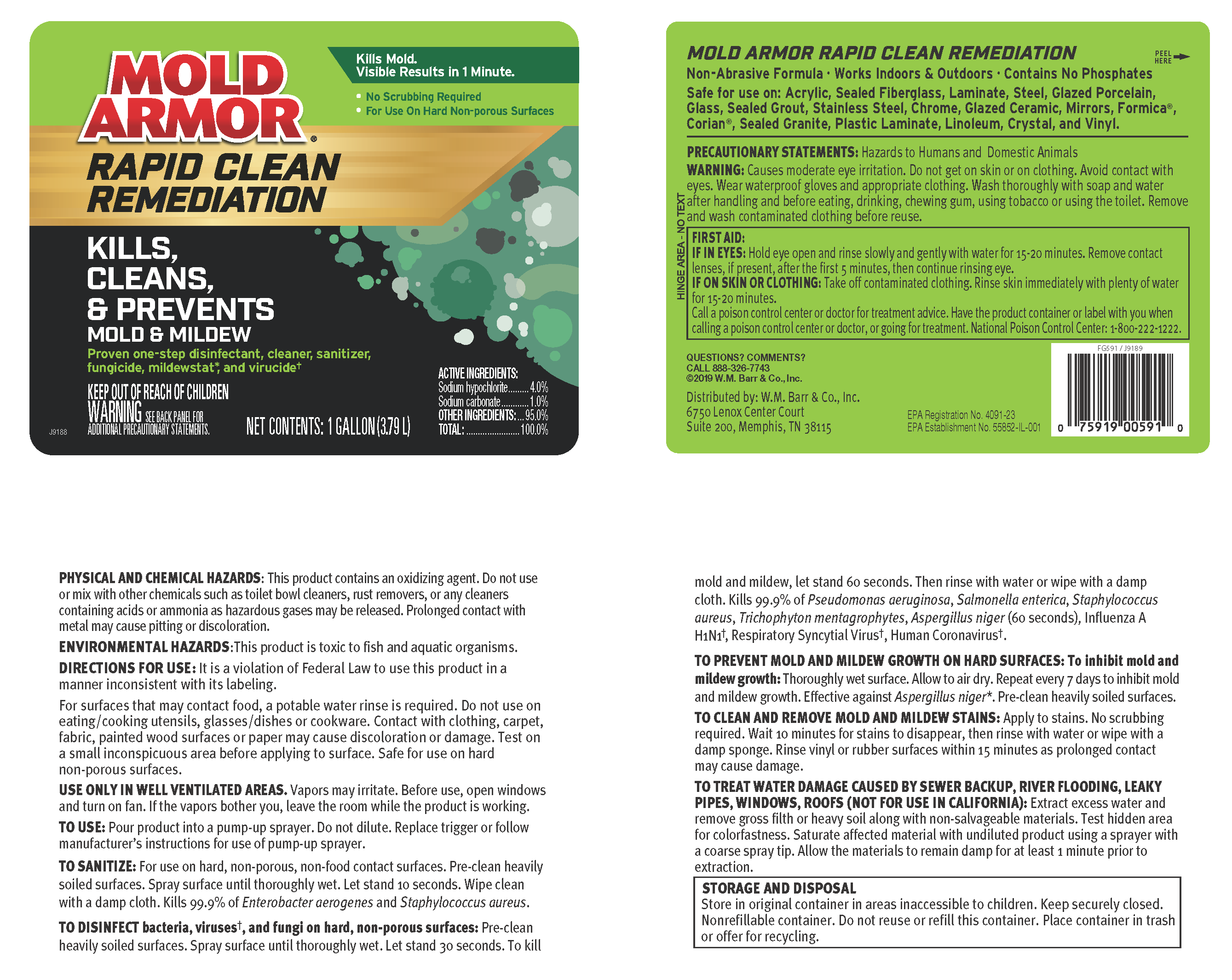 Mold Armor Rapid Clean Remediation 