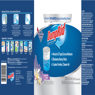 DampRid 10.5 oz. Fragrance Free Refillable Moisture Absorber (4